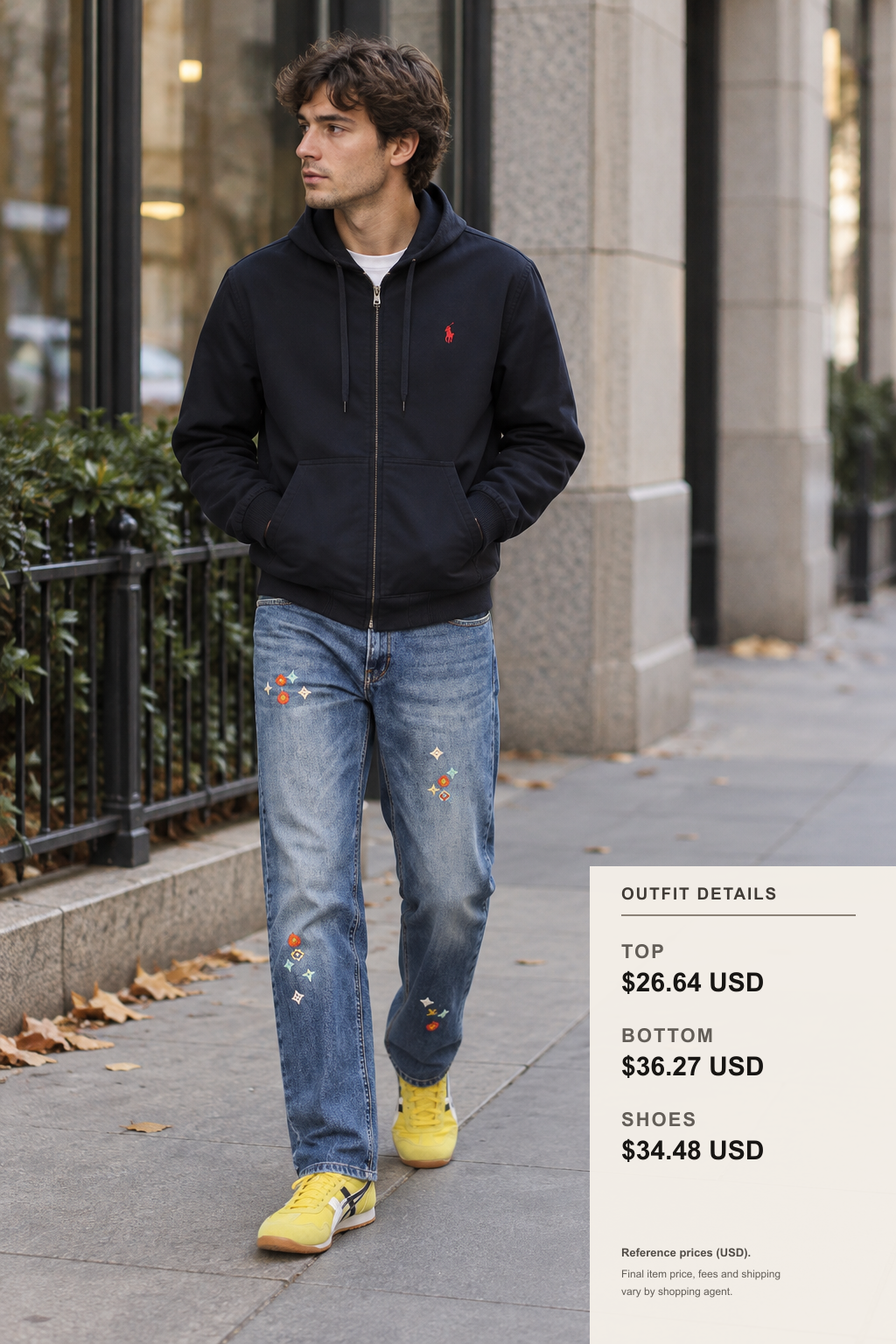 casablanca Jacket Fall Layering outfit 1 full-body street style for fashionreps