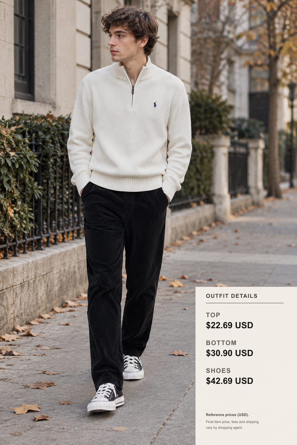 polo ralph lauren Knitwear Color Looks outfit 2 full-body street style for fashionreps