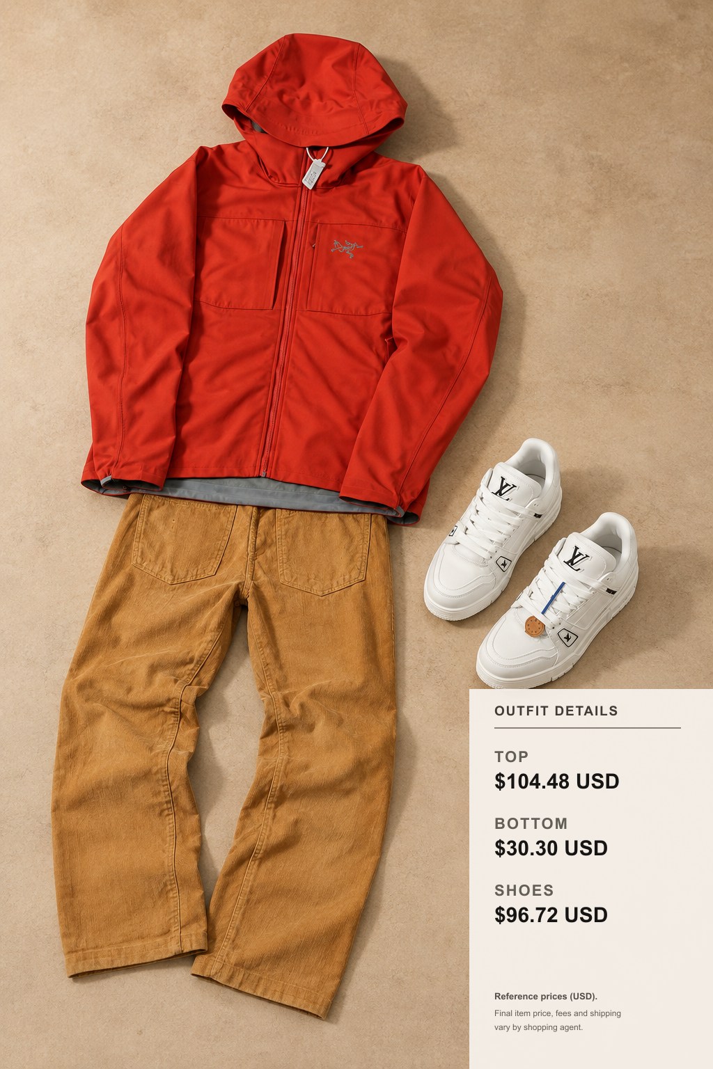 casablanca Jacket Fall Layering outfit 2 editorial flat lay for fashionreps