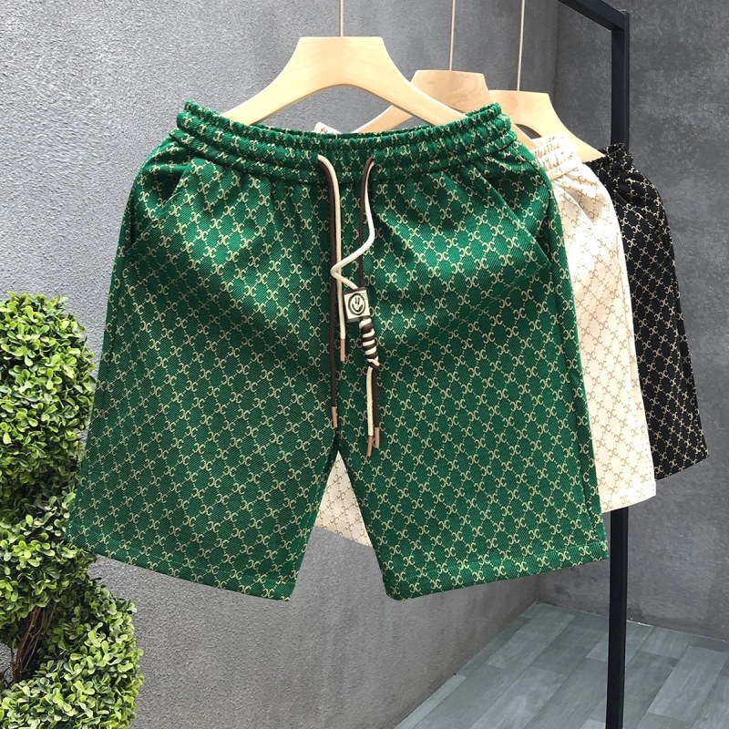 Celine All-Over Print Green Shorts: Print Registration and the Solid-Colour Spec Conflict
