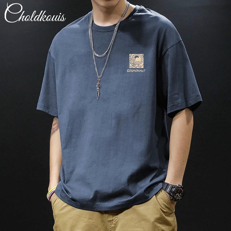 Foreign Trade Blue T-Shirt Review: A 200g Cotton Crewneck, Measured