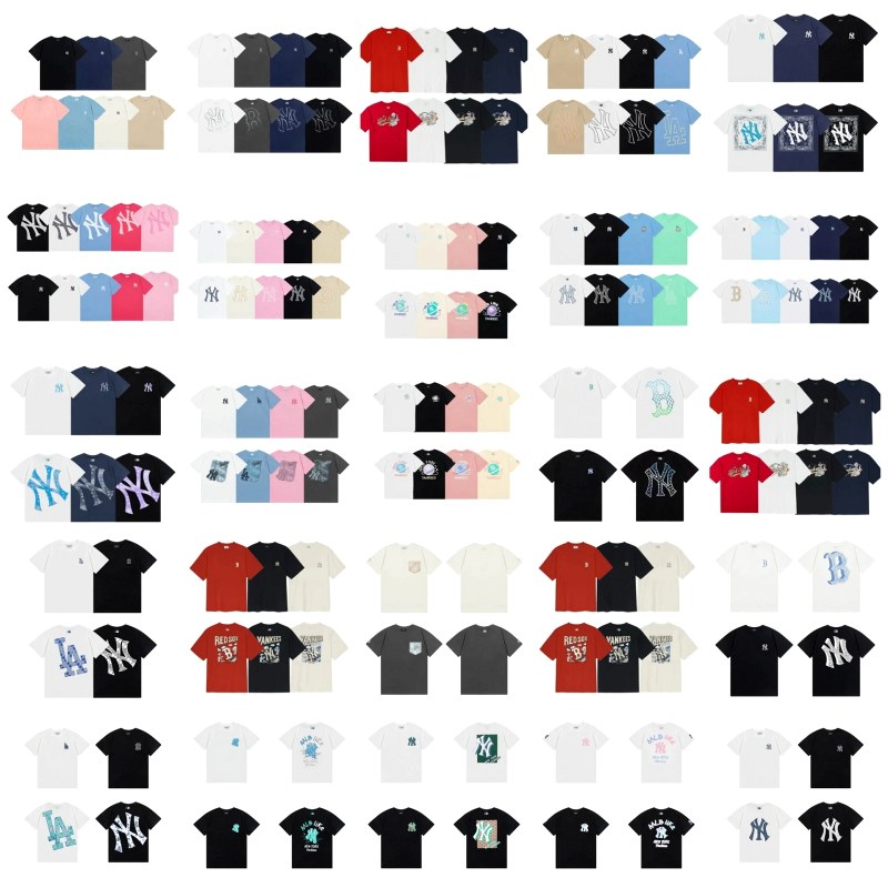 MLB Multi-Color T-Shirt Collection: 40+ Review: 100% Cotton Crewneck in 30+ Colourways